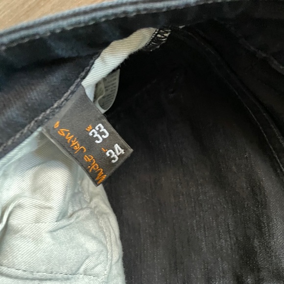 NUDIE JEANS / SKINNY LIN BLACK BLACK - Picture 5 of 6